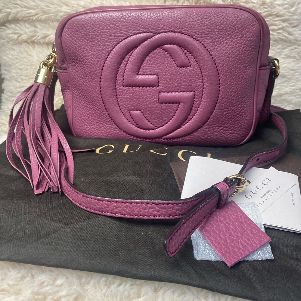 Gucci Soho Disco Bag in RARE Mauve color